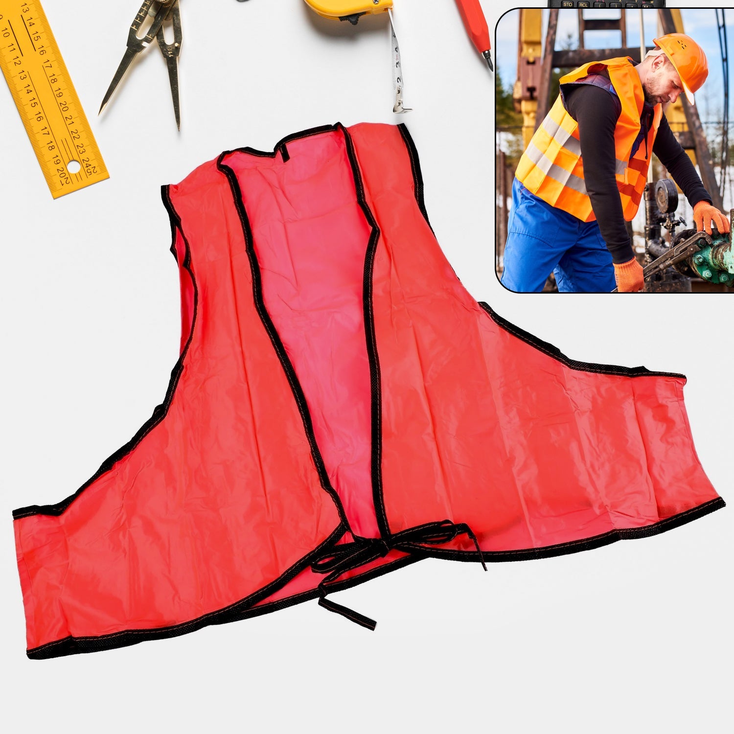 7453 Economy Safety Vest, Soft Vinyl with Tie Closure for Identifying Staff and Volunteers Adult PVC Safety Vest High Visibility for Outdoor Operator 7453 Economy Safety Vest, Soft Vinyl with Tie Closure for Identifying Staff and Volunteers Adult PVC Safety Vest High Visibility for Outdoor Operator
